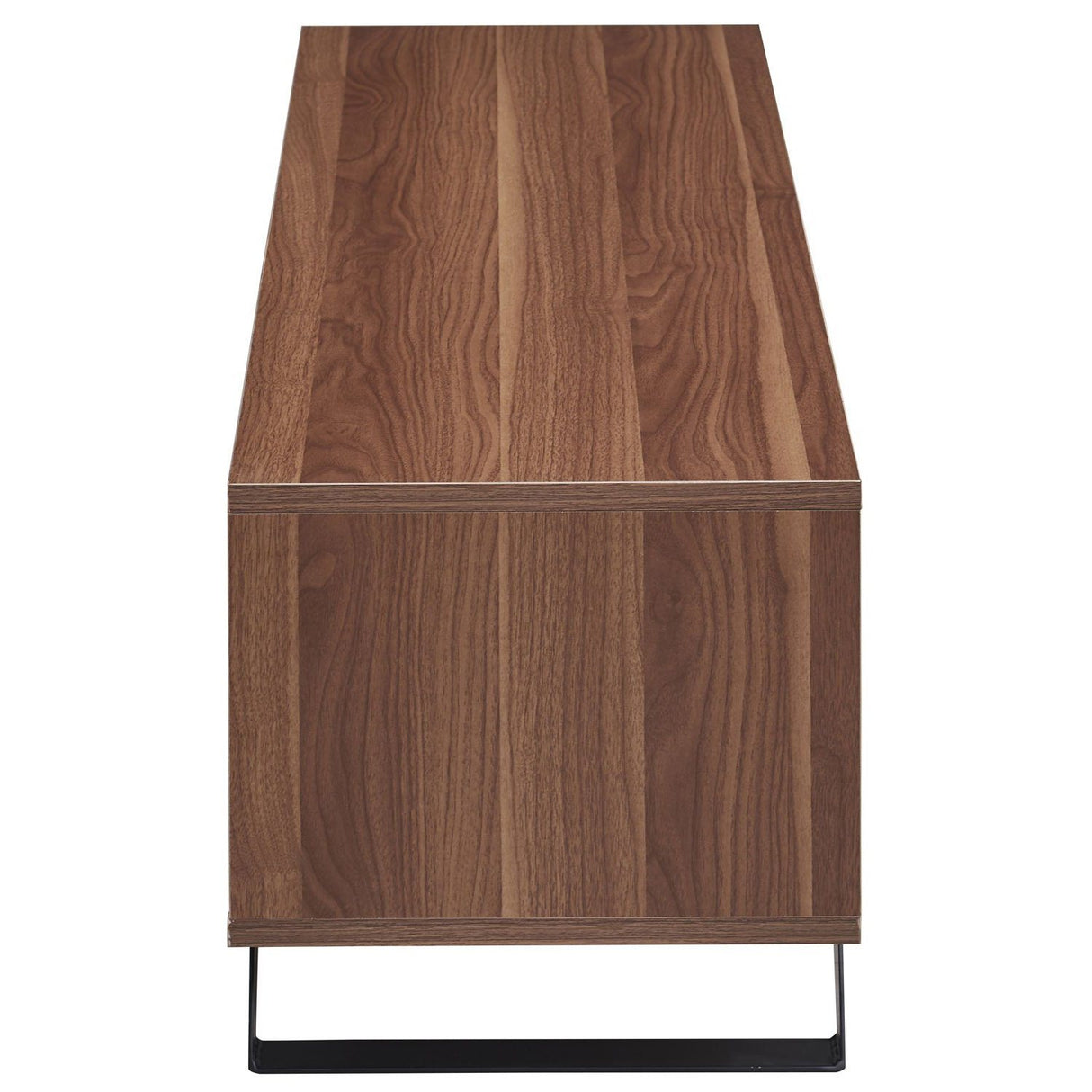 TTAP Miami TV Stand in Walnut and Black (MIA-1200-WAL)