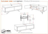 MDA Designs Tucana Hybrid Oak TV Stand