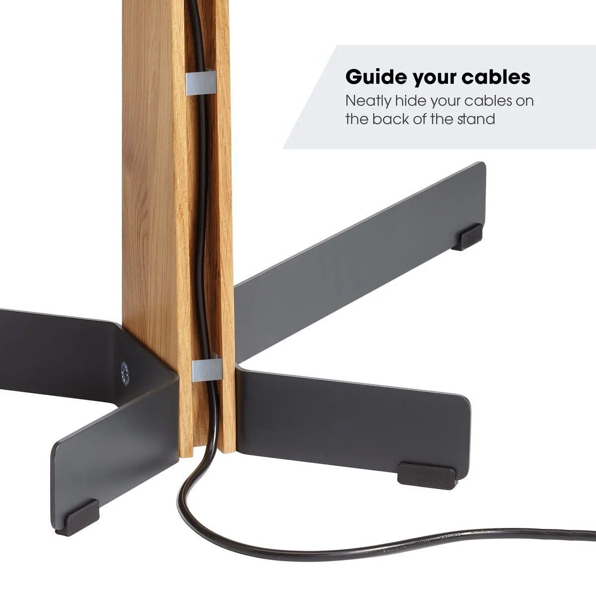 Vogels TVS 3695 TV Floor Stand in Black suits Screens up to 77 inches