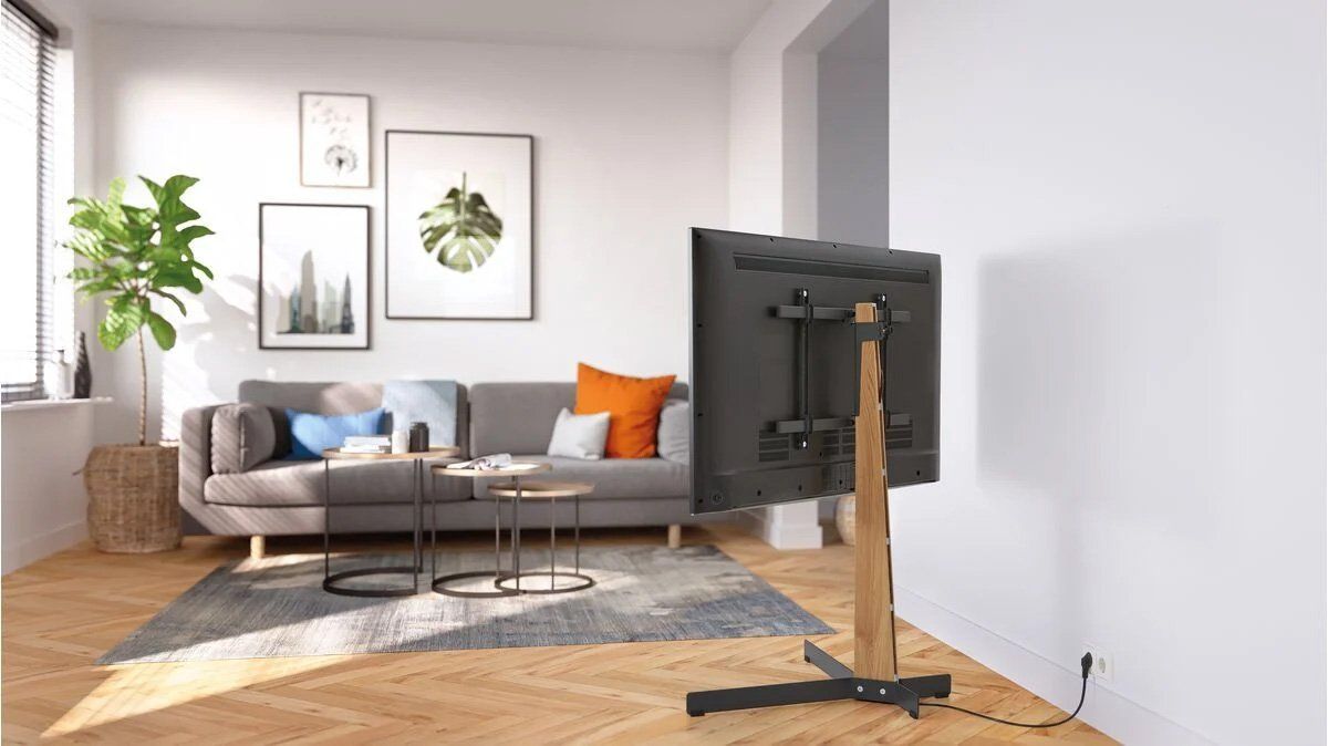 Vogels TVS 3695 TV Floor Stand in Black suits Screens up to 77 inches