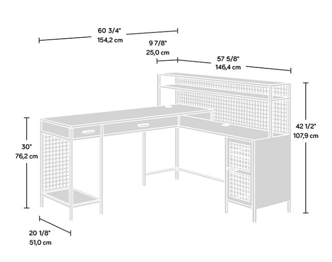 Teknik Boulevard Cafe L-Shaped Corner Desk (5420650)