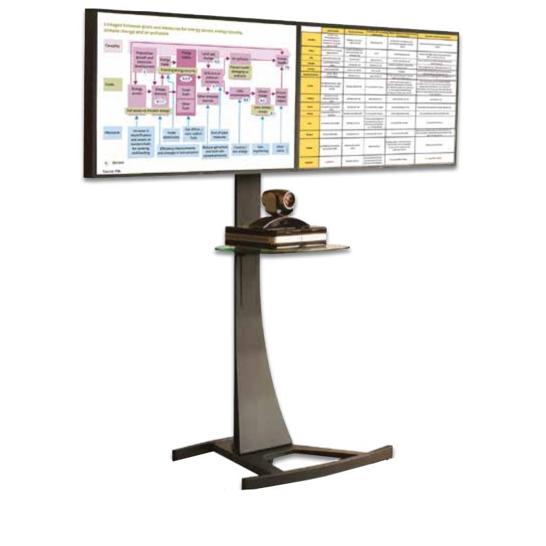 Unicol Axia AXC15P51 Video Conference TV Stand with Universal Mount for Screens up to 57 inch