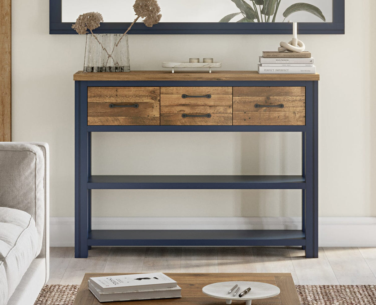 Baumhaus Splash of Blue - Low Bookcase / Console (VTTB02A)