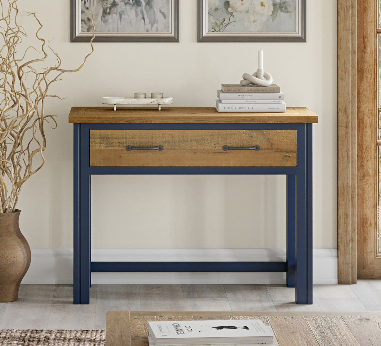 Baumhaus Splash of Blue - Hidden Spacesaver Desk (VTTB06A)