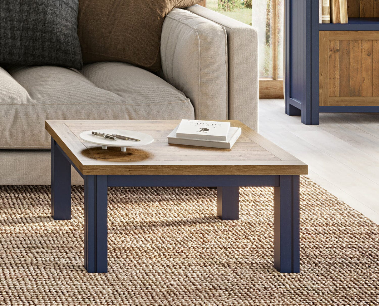 Baumhaus Splash of Blue - Low Square Coffee Table (VTTB08B)