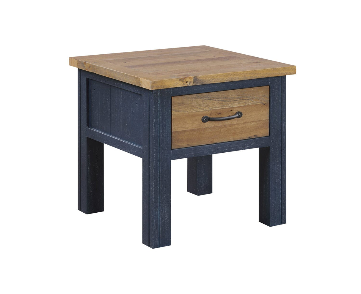Baumhaus Splash of Blue - Lamp Table With drawer (VTTB10B)