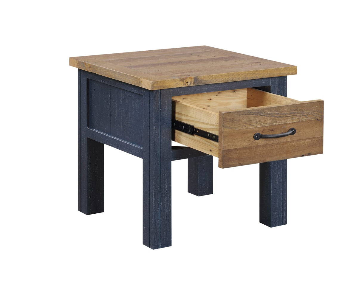 Baumhaus Splash of Blue - Lamp Table With drawer (VTTB10B)