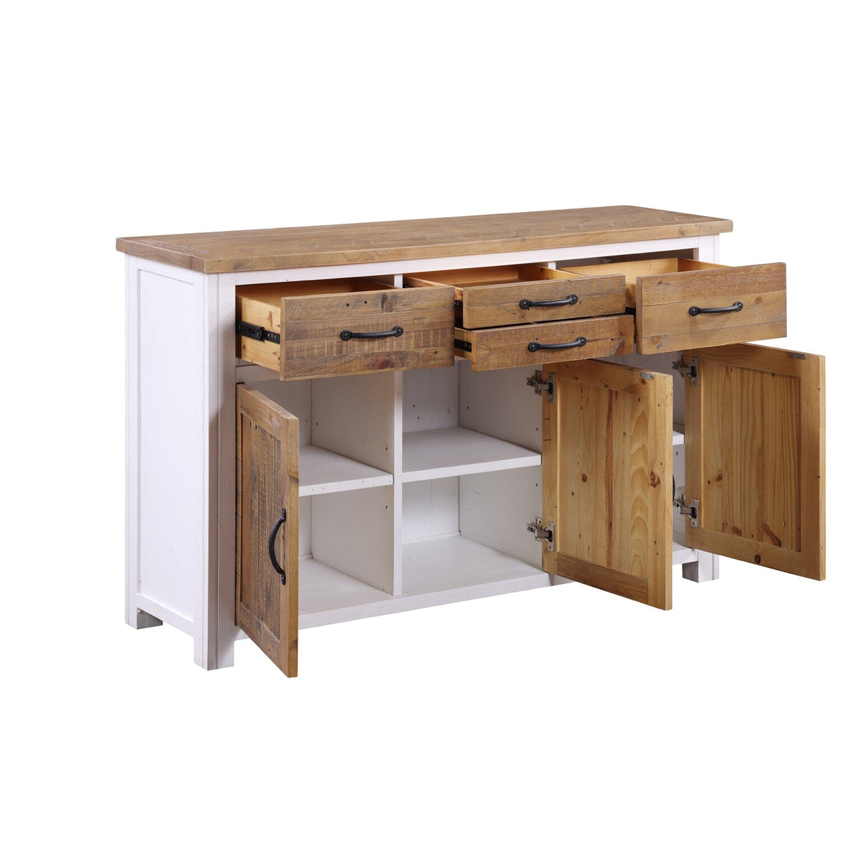 Baumhaus Splash of White - Sideboard 3 Door / 4 Drawer (VTTW02D)