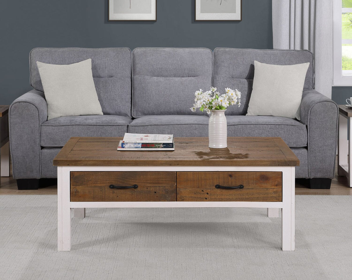 Baumhaus Splash of White - Coffee Table With Four Drawers (VTTW08A)
