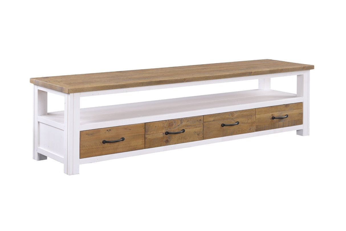 Baumhaus Splash of White - Large Widescreen Television cabinet (VTTW09B)