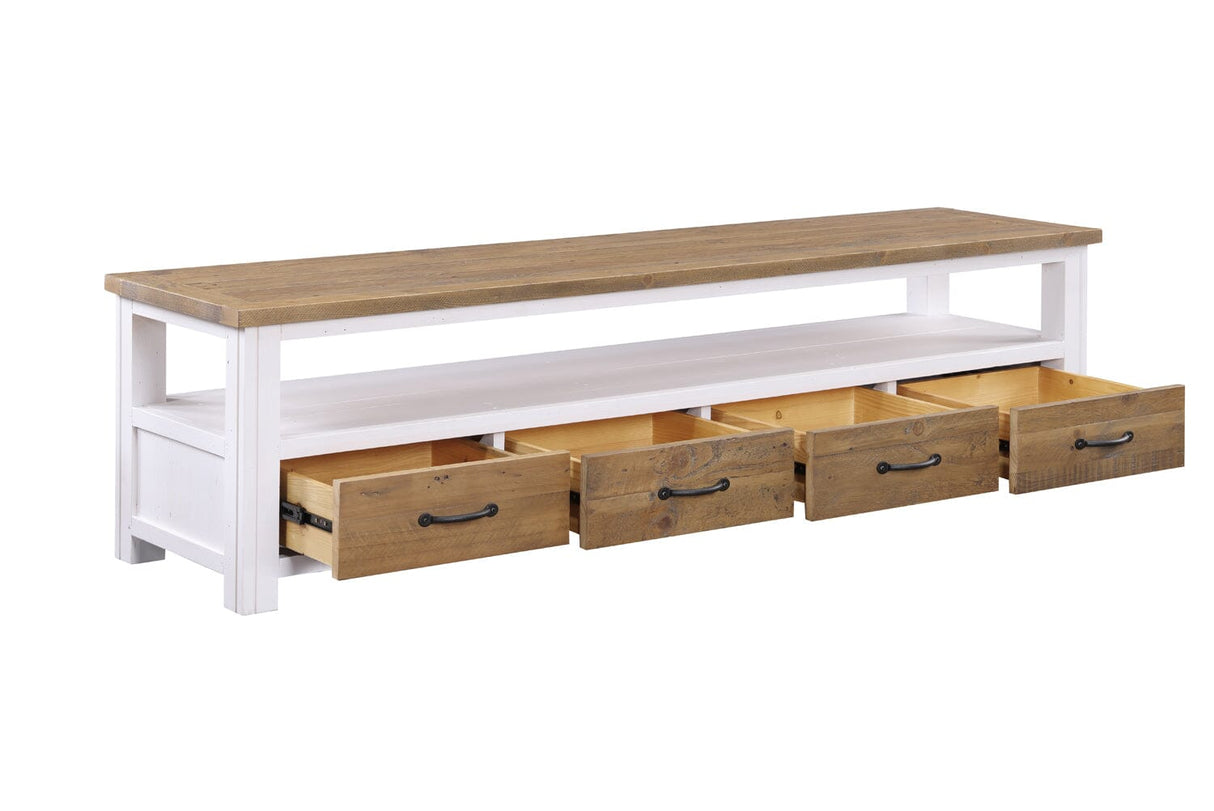 Baumhaus Splash of White - Large Widescreen Television cabinet (VTTW09B)