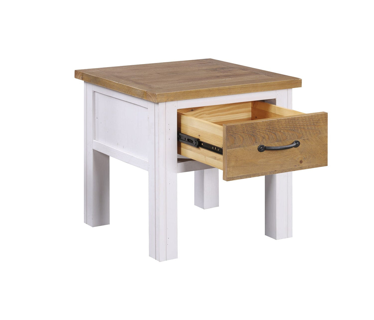Baumhaus Splash of White - Lamp Table With drawer (VTTW10B)