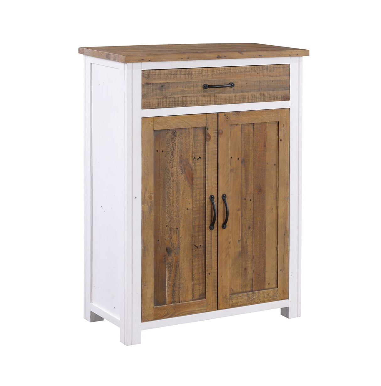 Baumhaus Splash of White - Shoe Storage Cupboard With Drawer (VTTW20A)