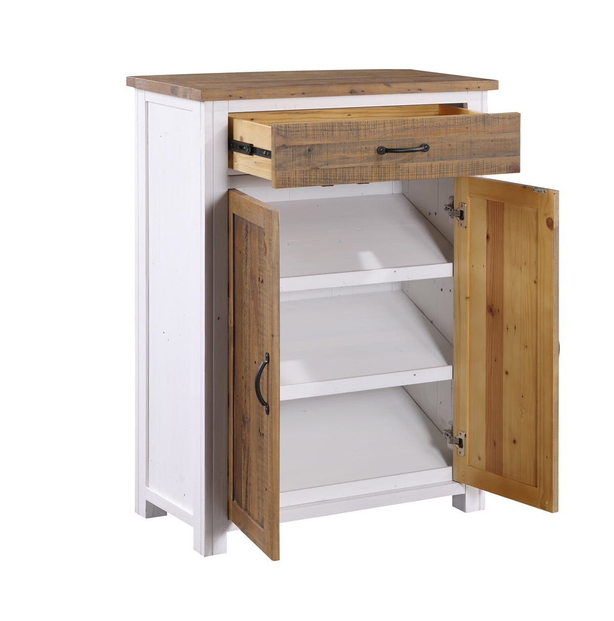 Baumhaus Splash of White - Shoe Storage Cupboard With Drawer (VTTW20A)