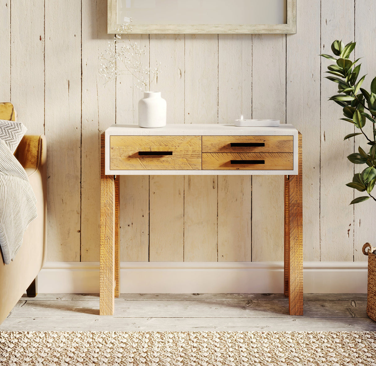 Baumhaus Trinity - Reclaimed Small Console Table (VWP02B)