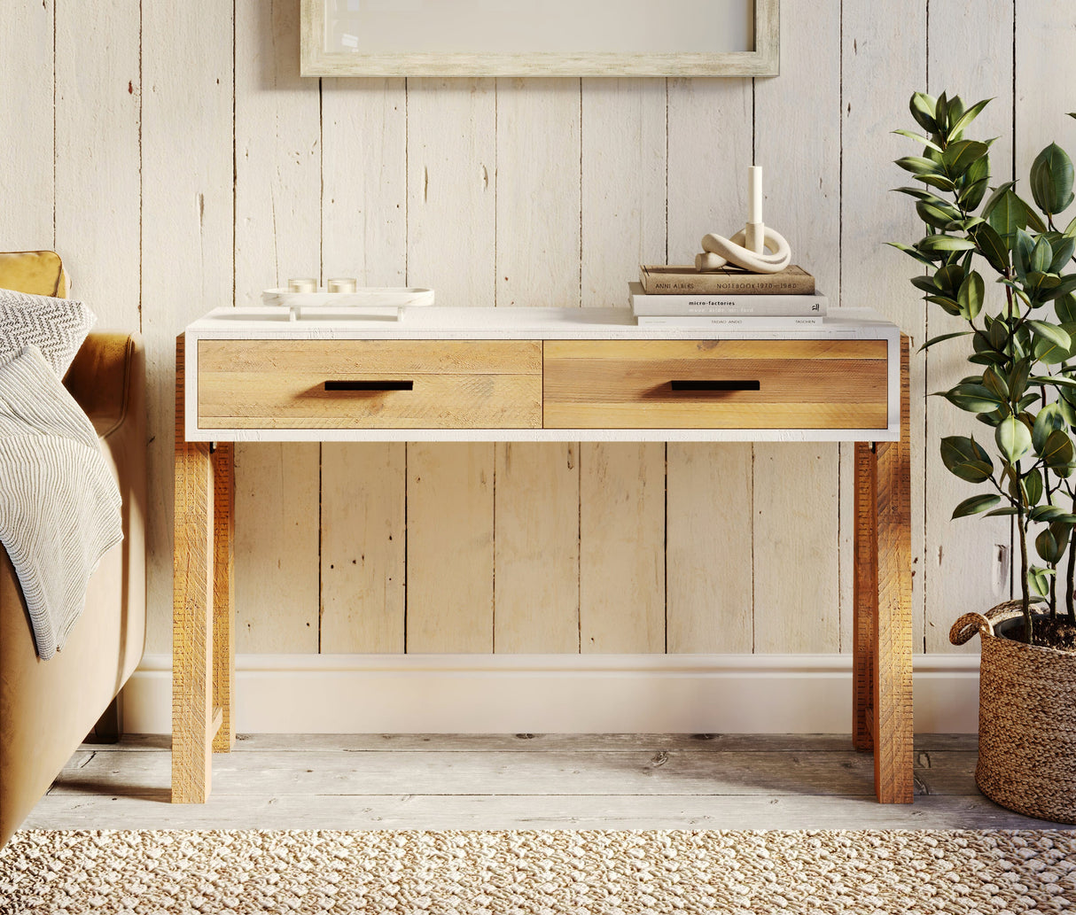 Baumhaus Trinity - Reclaimed Console Table Open (VWP02E)