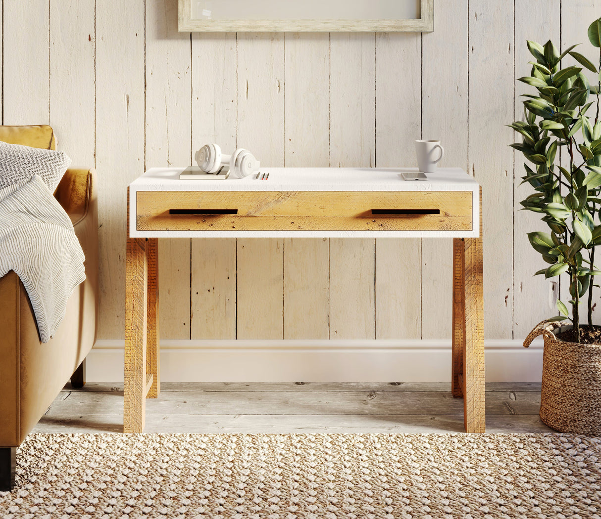 Baumhaus Trinity - Reclaimed Home Office Desk / Dressing Table (VWP06A)