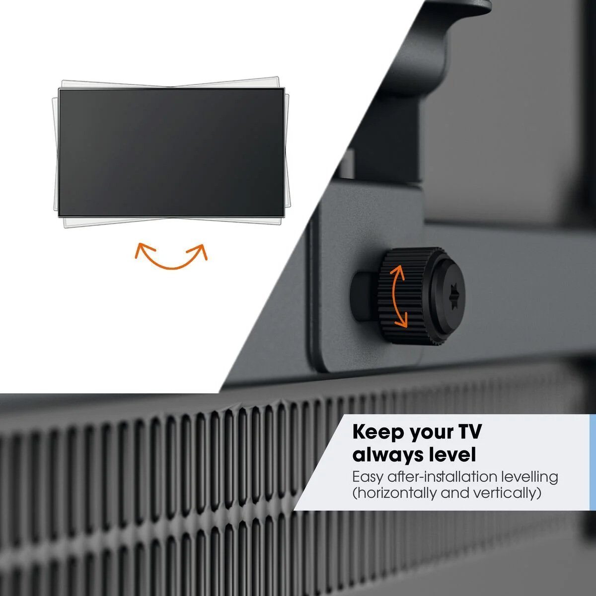 Vogels TVM 3245 TV (19-43") Double Arm Black Wall Bracket