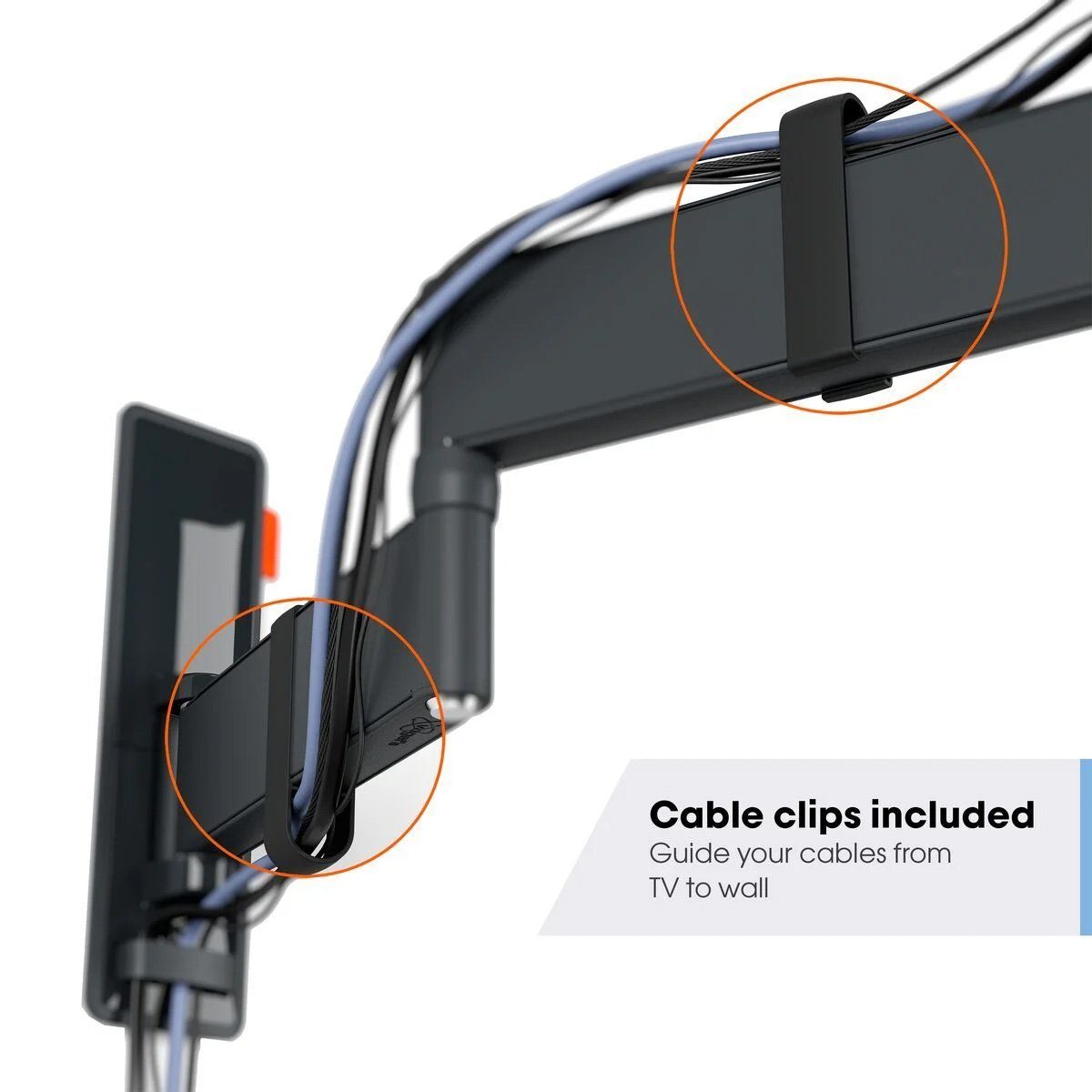 Vogels TVM 3245 TV (19-43") Double Arm Black Wall Bracket