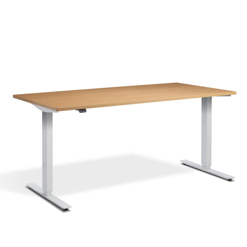 Lavoro Zero Dual Motor Height Adjustable Office Desk with White Frame