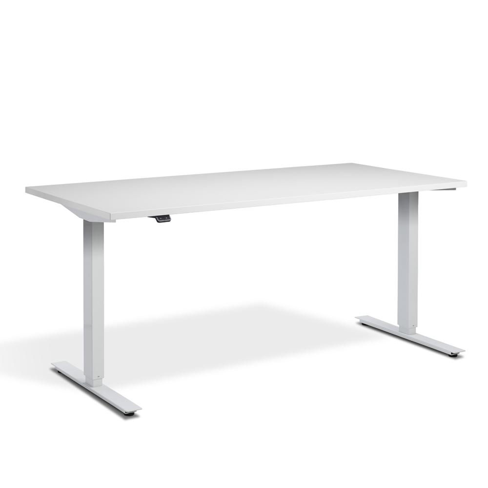 Lavoro Zero Dual Motor Height Adjustable Office Desk with White Frame