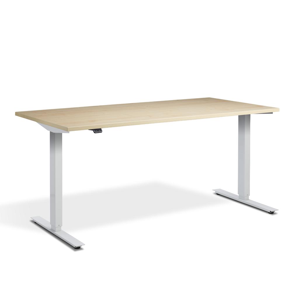 Lavoro Zero Dual Motor Height Adjustable Office Desk with White Frame