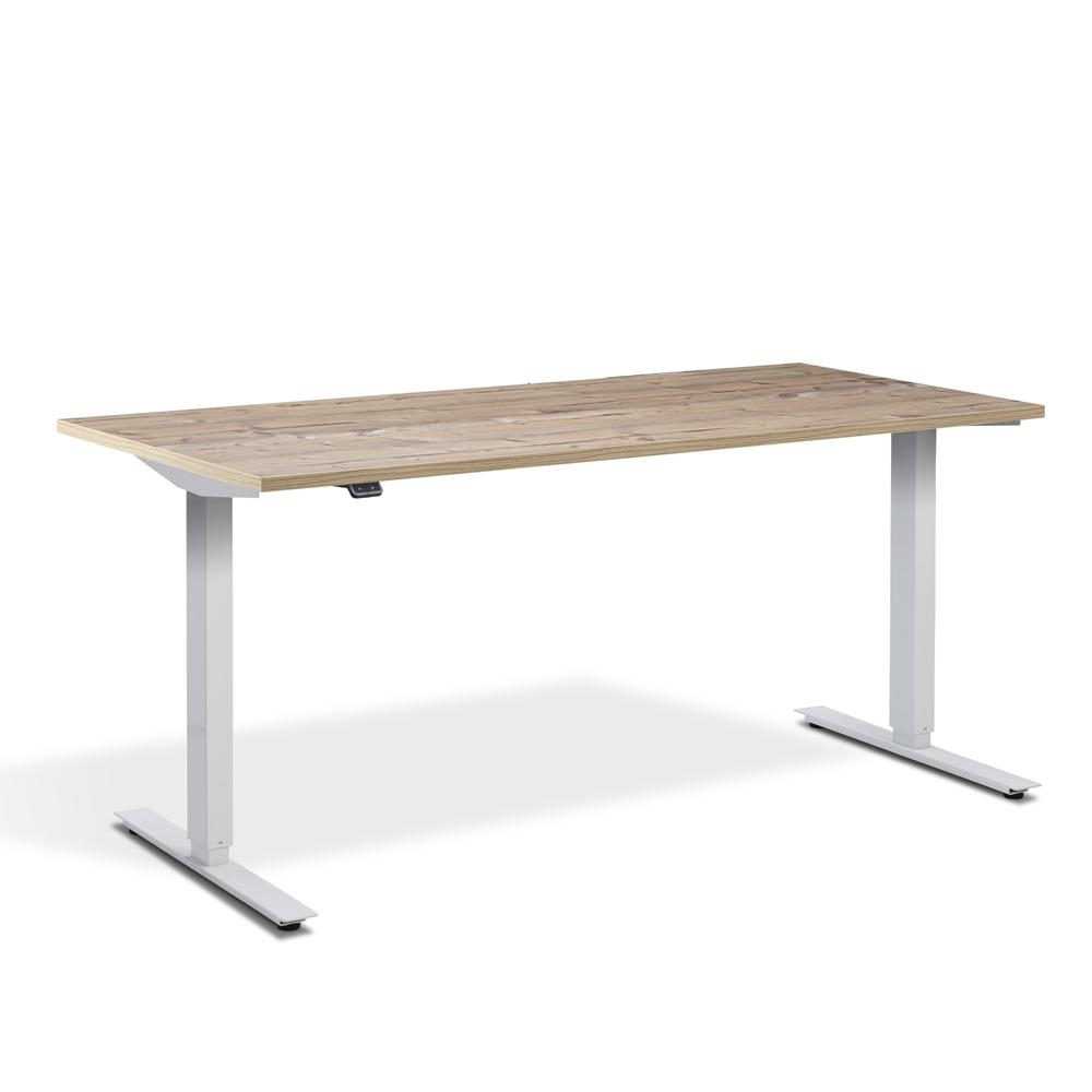 Lavoro Zero Dual Motor Height Adjustable Office Desk with White Frame