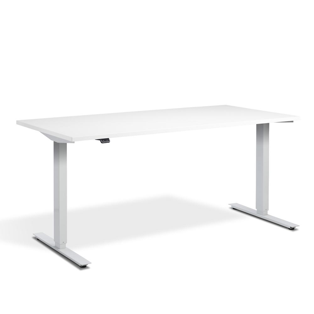 Lavoro Zero Dual Motor Height Adjustable Office Desk with White Frame
