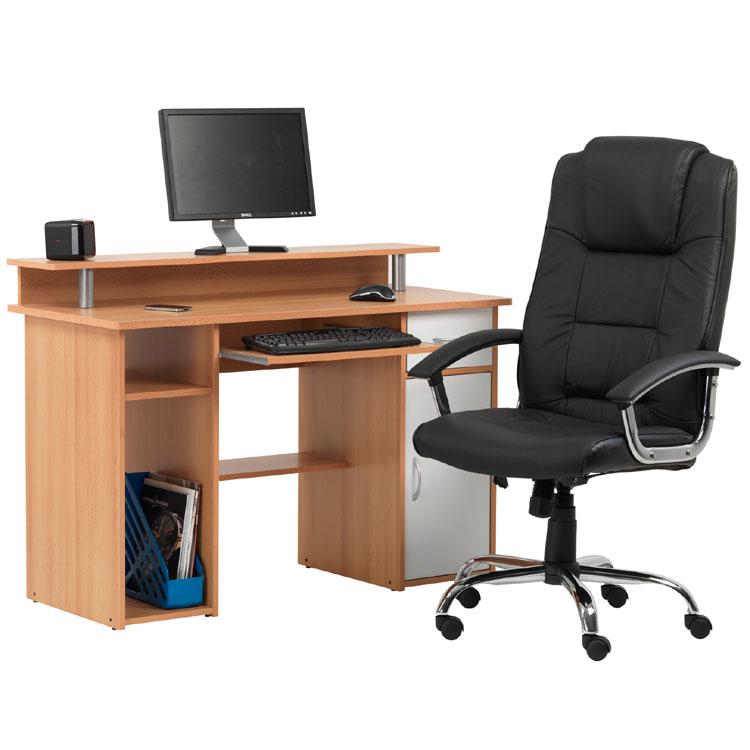Alphason Albany AW12362-BC Beech Computer Desk