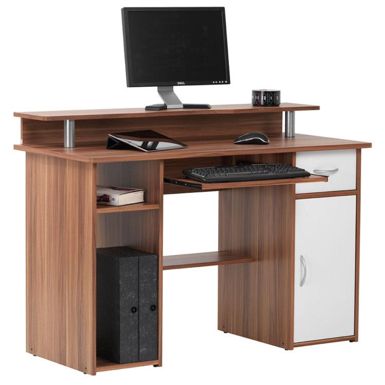 Alphason Albany AW12362-W Walnut Computer Desk