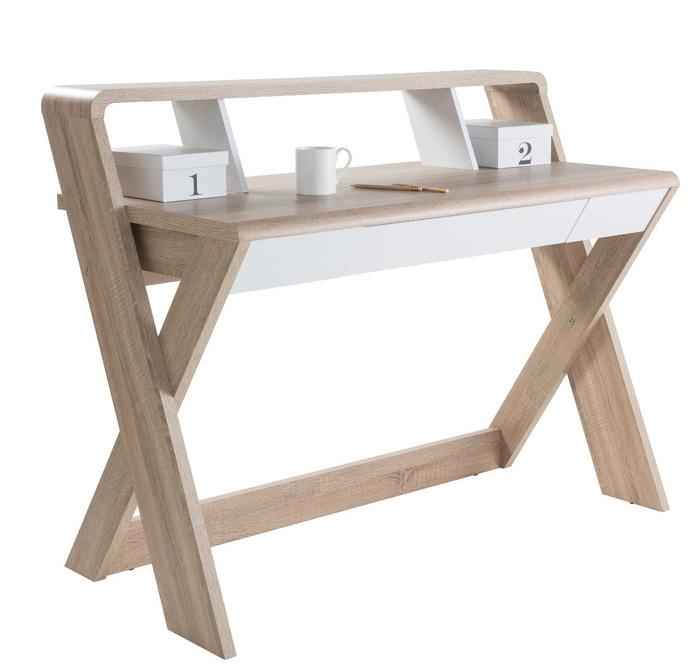 Alphason Aspen AW2110 Oak and White Desk