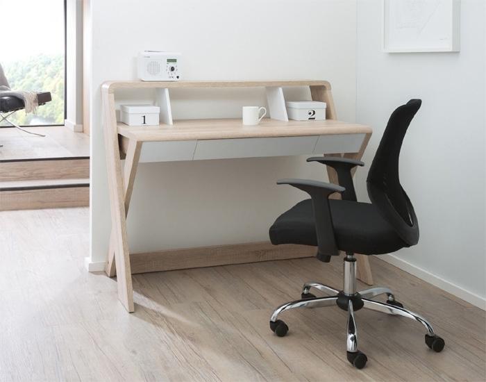 Alphason Aspen AW2110 Oak and White Desk