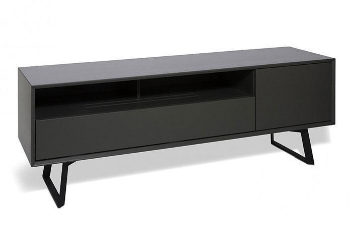 Alphason Carbon 1600 Black and Grey TV Stand ADCA1600-GRY