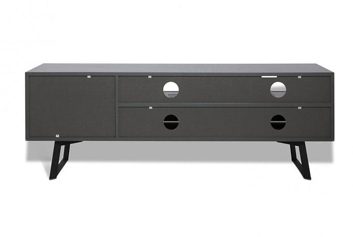 Alphason Carbon 1600 Black and Grey TV Stand ADCA1600-GRY