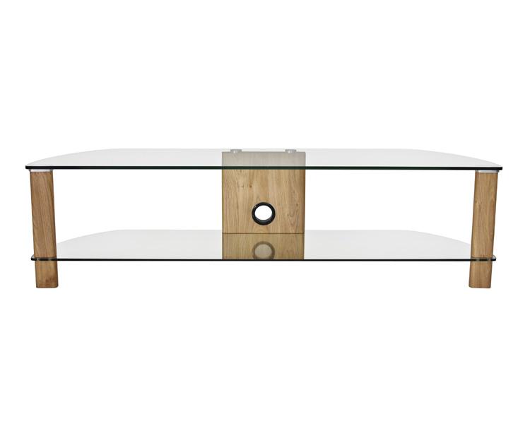 Alphason Century ADCE1500-LO Clear Glass TV Stand