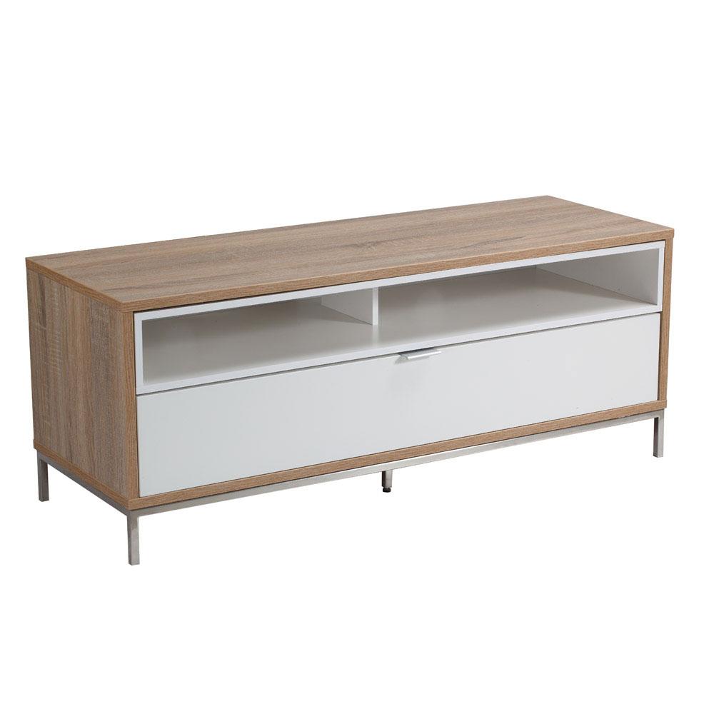 Alphason Chaplin ADCH1135 White and Oak TV Cabinet
