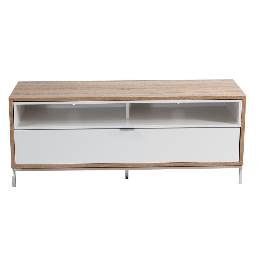 Alphason Chaplin ADCH1135 White and Oak TV Cabinet