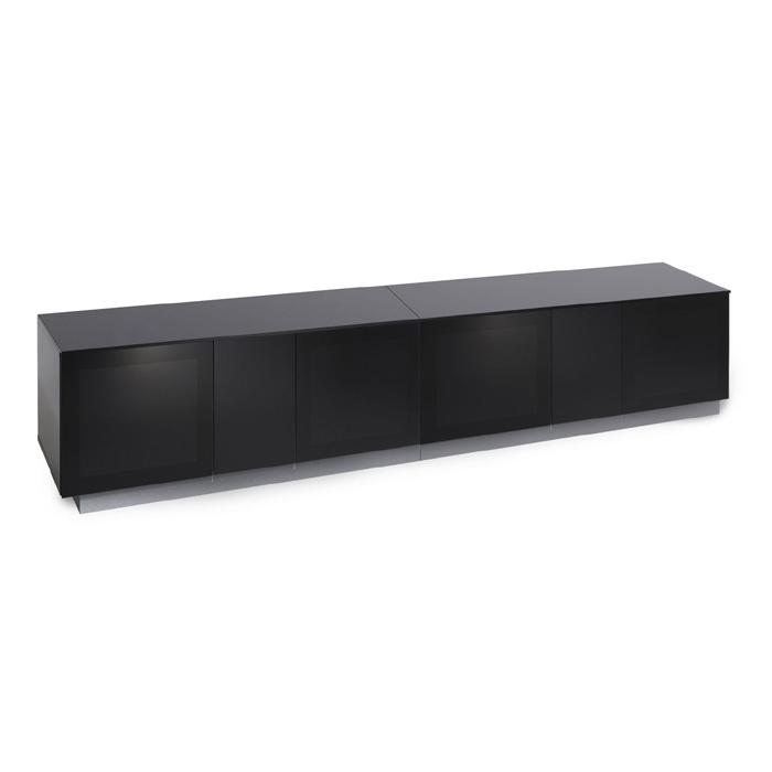 Alphason Element EMT2500XL High Gloss Black TV Cabinet 520mm Tall