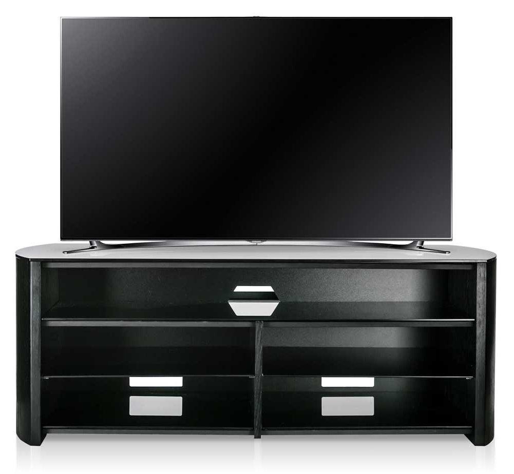 Alphason Finewoods Black Oak Soundbar Ready TV Stand - FW1350SB-BLK