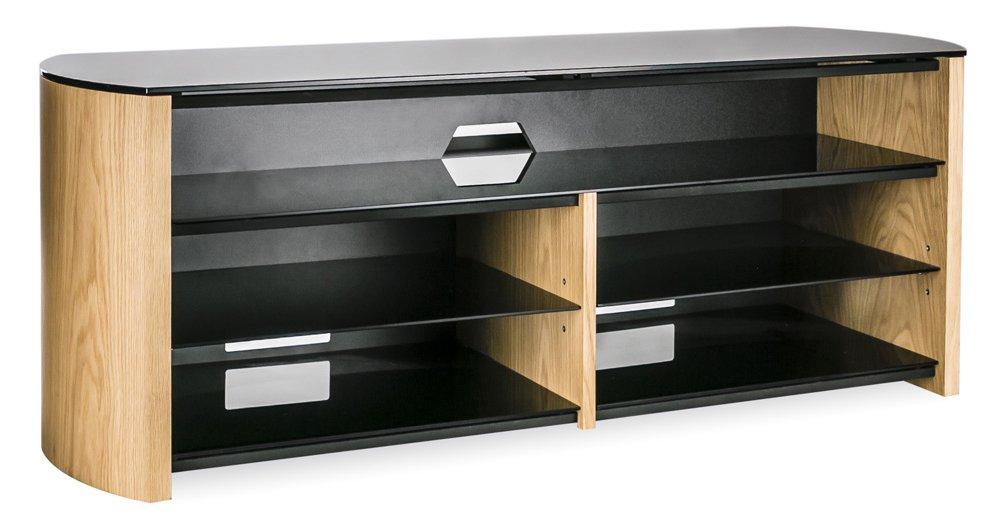 Alphason Finewoods Light Oak Soundbar Ready TV Stand - FW1350SB-LO