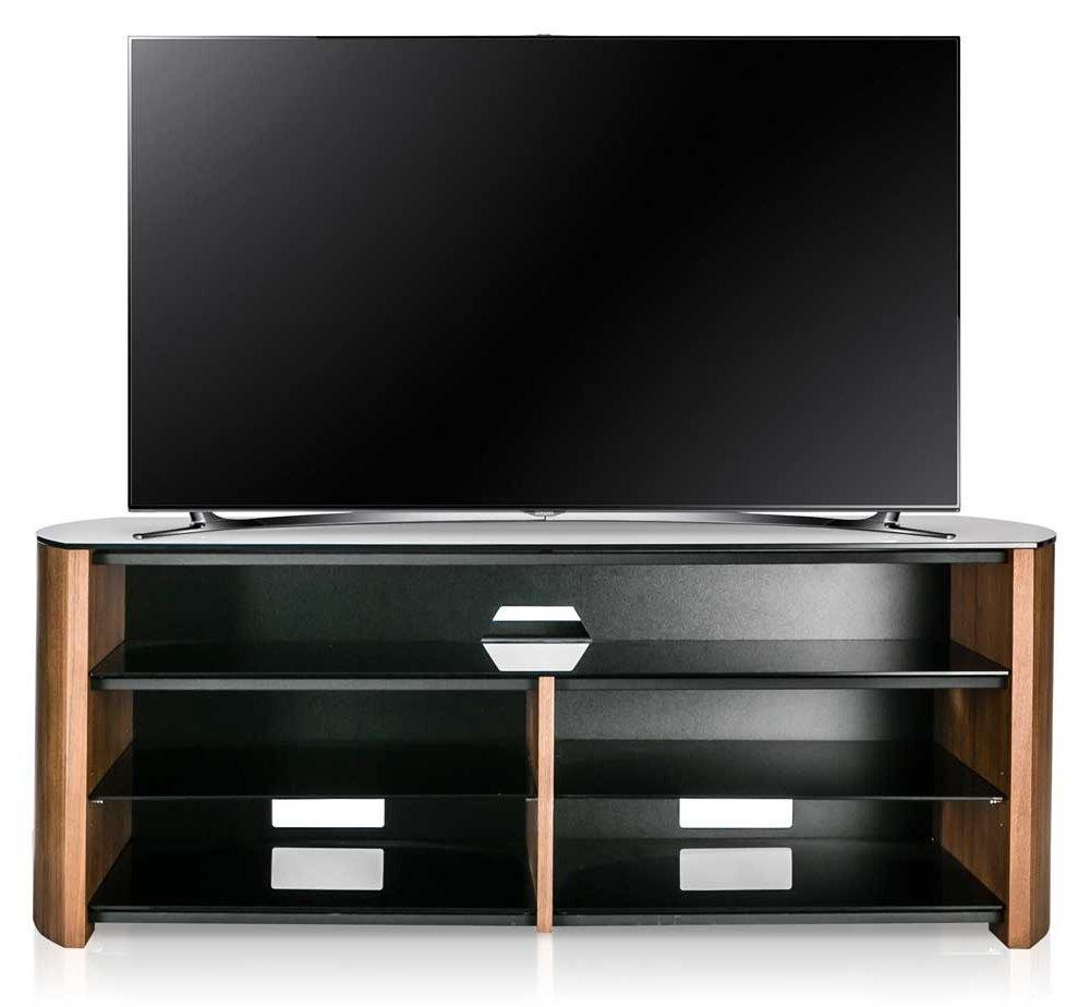 Alphason Finewoods Walnut Soundbar Ready TV Stand - FW1350SB-W