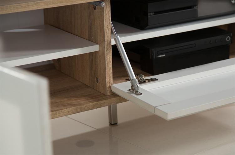 Alphason Helium 1200mm Oak and White Wall Mountable / Free Standing TV Stand (ADHE1200-LO)