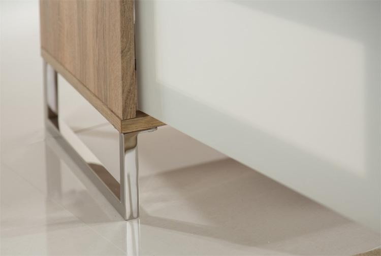 Alphason Helium 1200mm Oak and White Wall Mountable / Free Standing TV Stand (ADHE1200-LO)