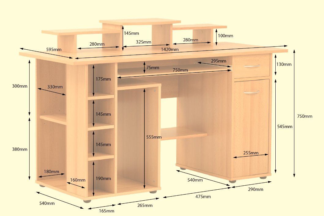 Alphason SAN DIEGO AW12004 Office Desk