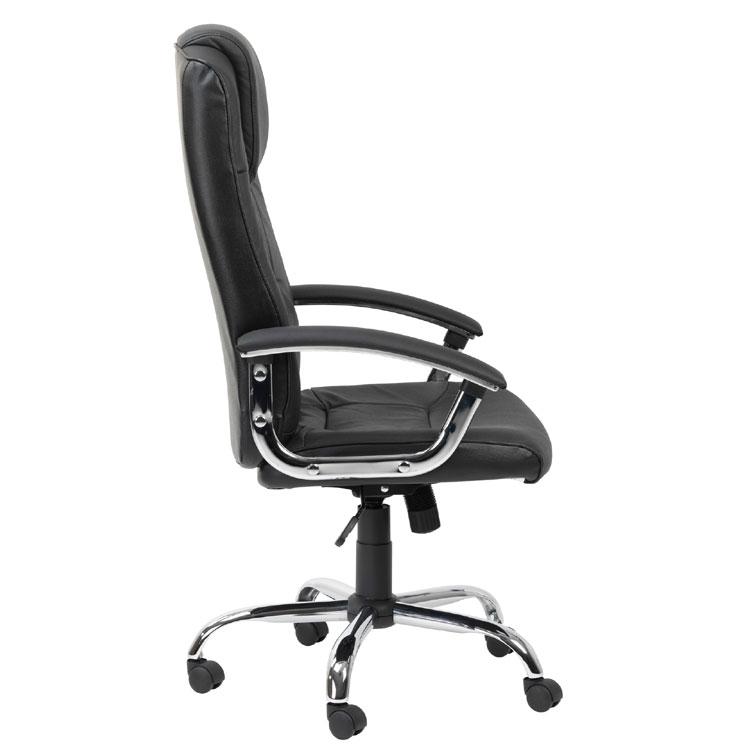 Alphason Houston Black Leather Chair (AOC4201-L-BK)