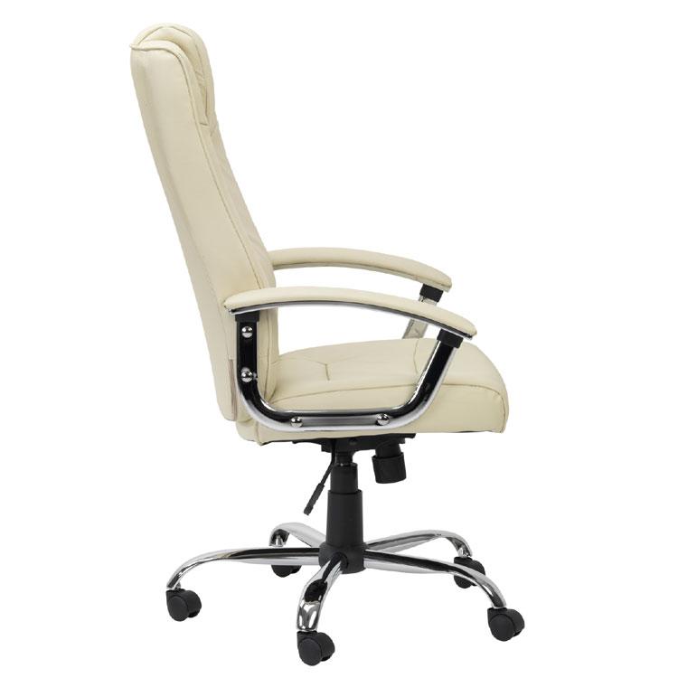 Alphason Houston Cream Leather Chair (AOC4201A-L-CM)