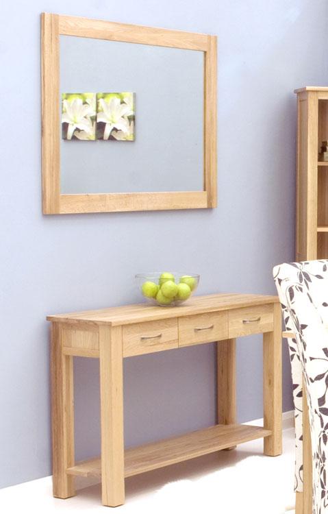Baumhaus Mobel Oak Wall Mirror Medium (COR16B)