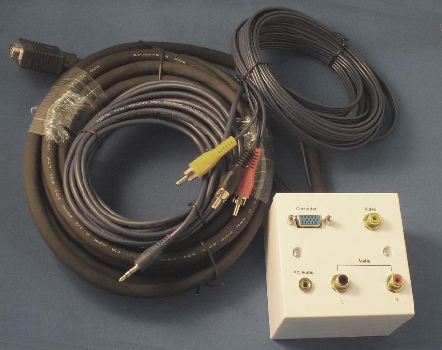 AV4-CP-SG4300 - Wall Plate with Cable Assembly 5m