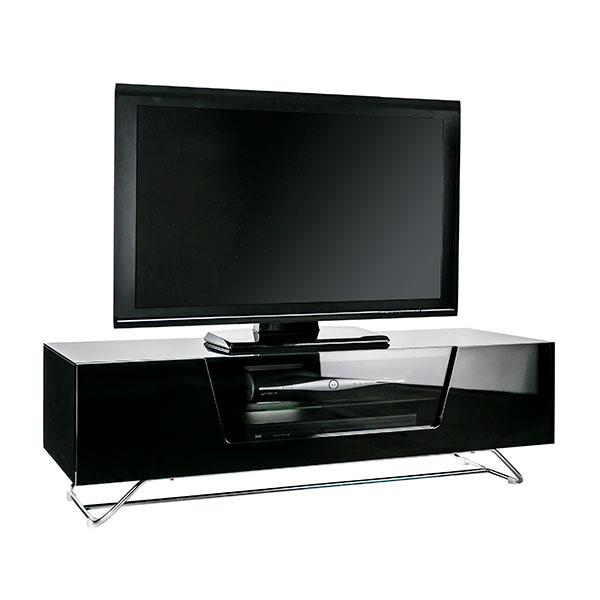 Alphason Chromium 1200mm TV Stand in Black (CRO2-1200CB-BLK)
