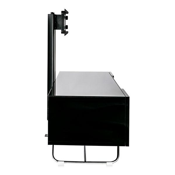 Alphason Chromium 1200mm TV Stand with Bracket in Black (CRO2-1200BKT-BK)